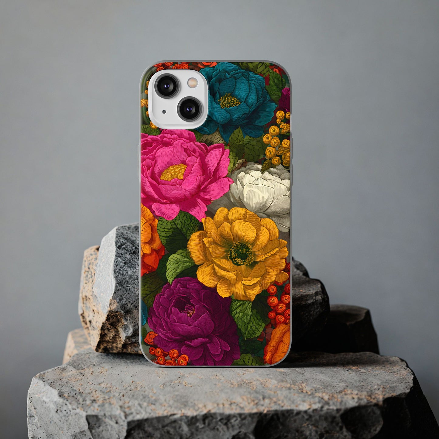 Midnight Bloom - Flexi iPhone Case