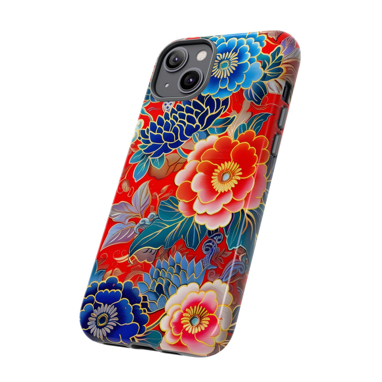 Oriental Blossom โ Tough Glossy iPhone Case