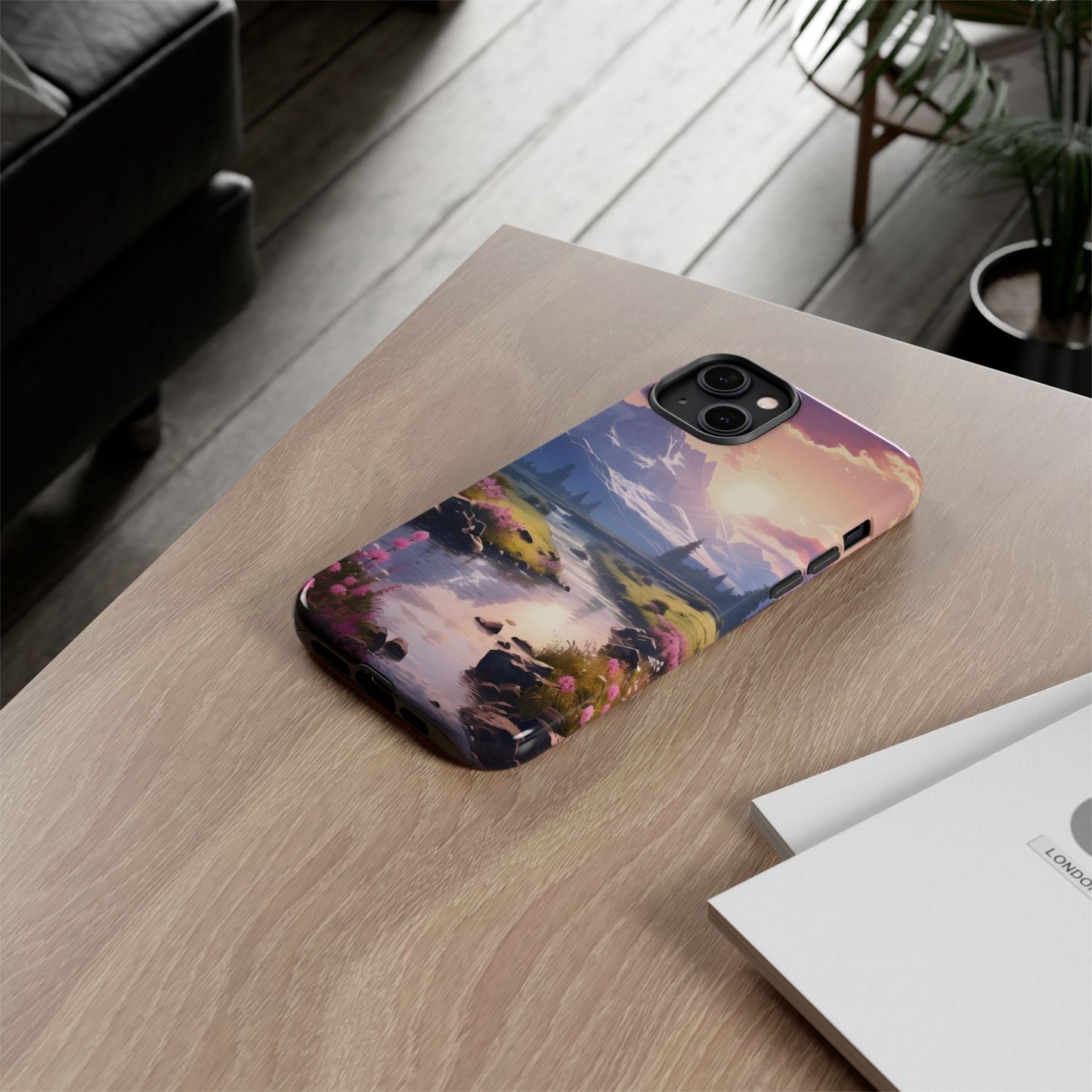 Alpine Dawn โ Tough Glossy iPhone Case