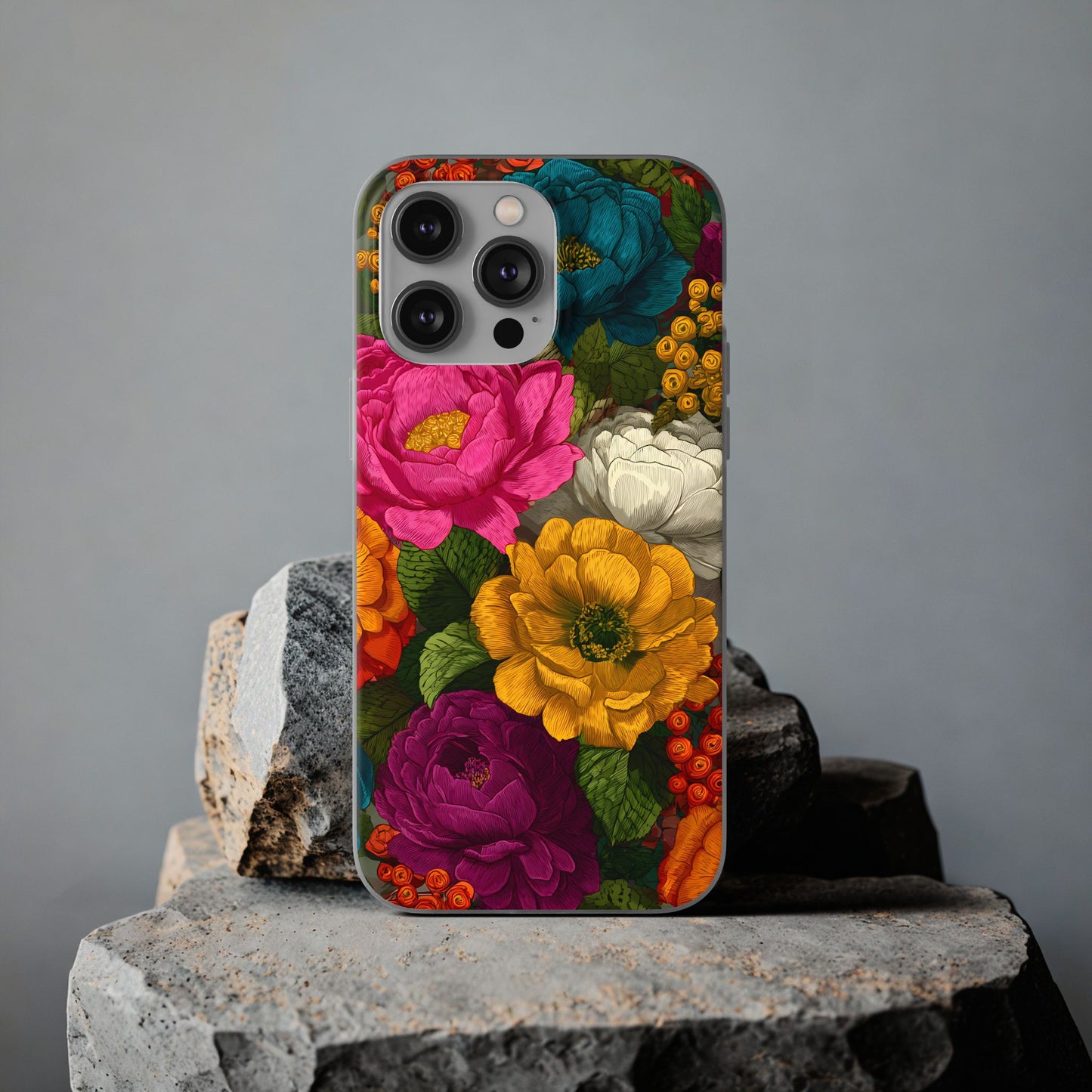 Midnight Bloom - Flexi iPhone Case