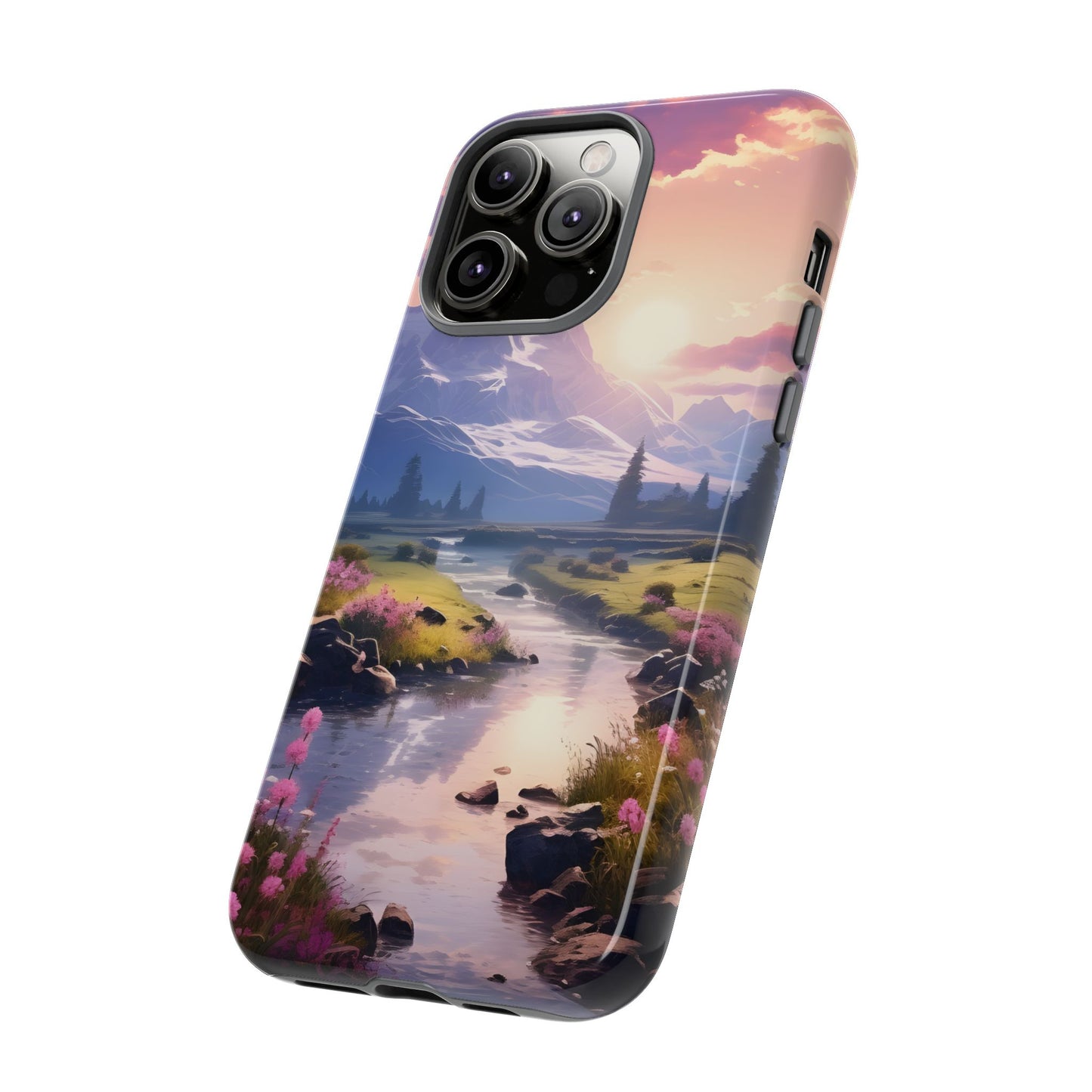 Alpine Dawn โ Tough Glossy iPhone Case