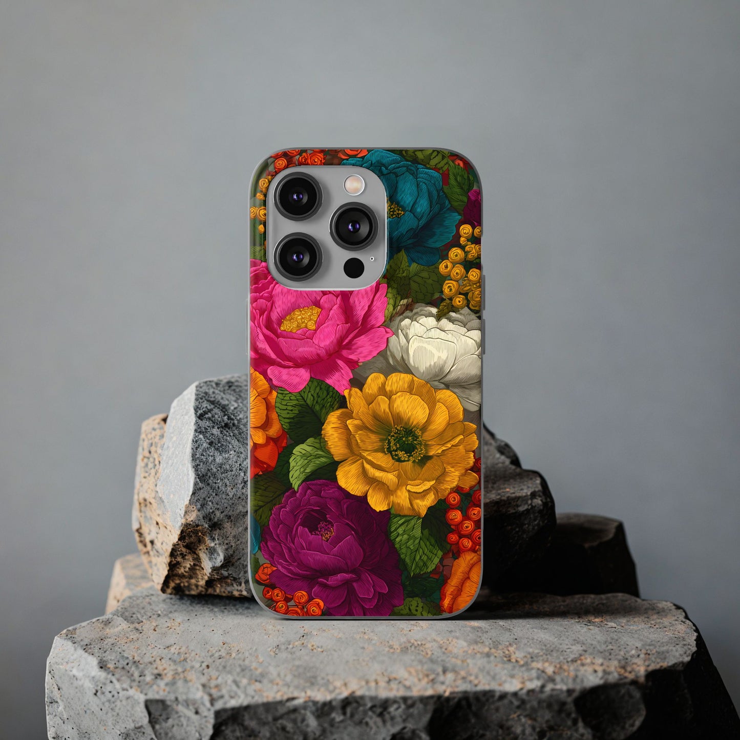 Midnight Bloom - Flexi iPhone Case