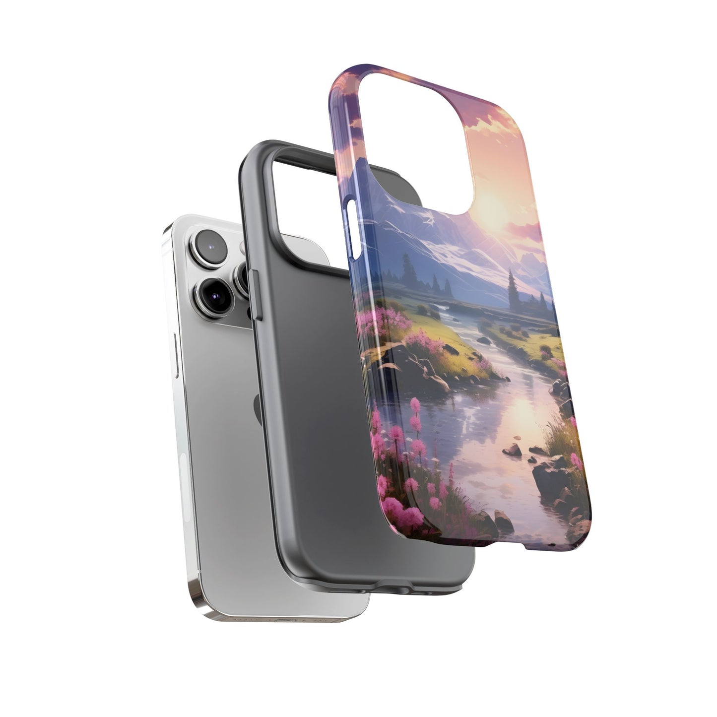 Alpine Dawn โ Tough Glossy iPhone Case