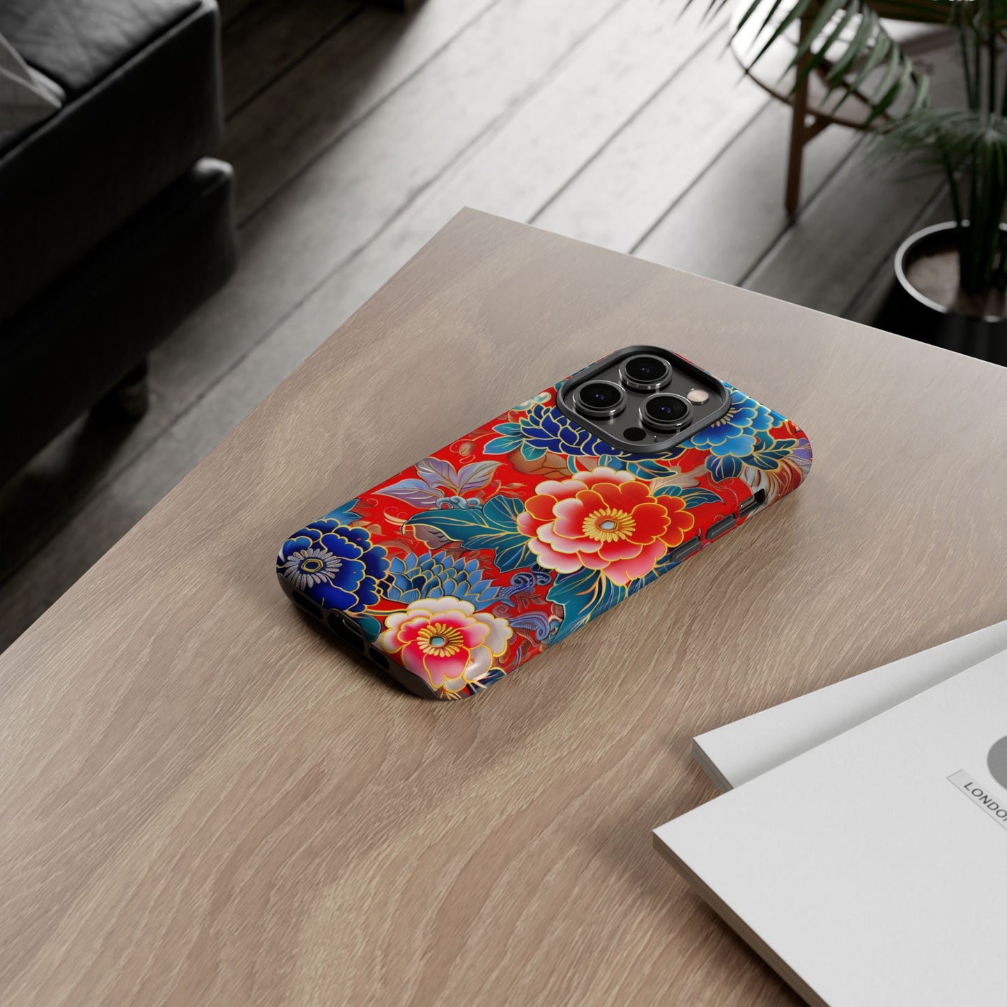 Oriental Blossom โ Tough Glossy iPhone Case