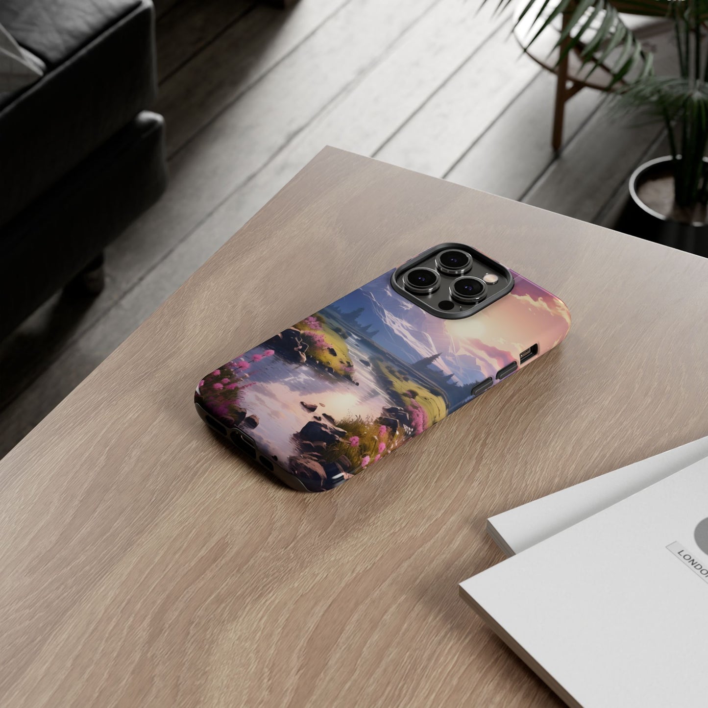 Alpine Dawn โ Tough Glossy iPhone Case
