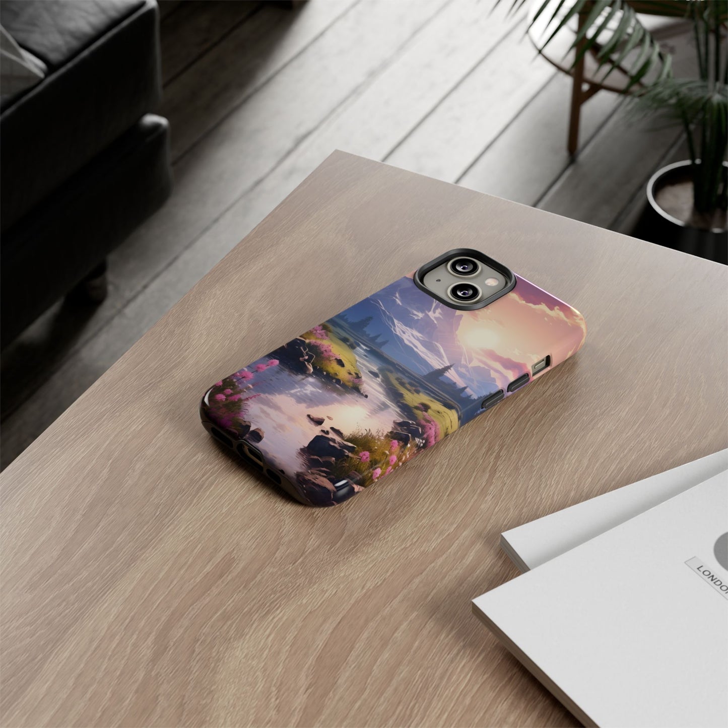 Alpine Dawn โ Tough Glossy iPhone Case