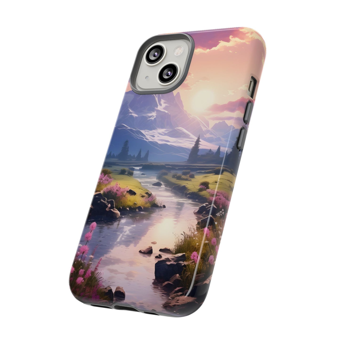 Alpine Dawn โ Tough Glossy iPhone Case
