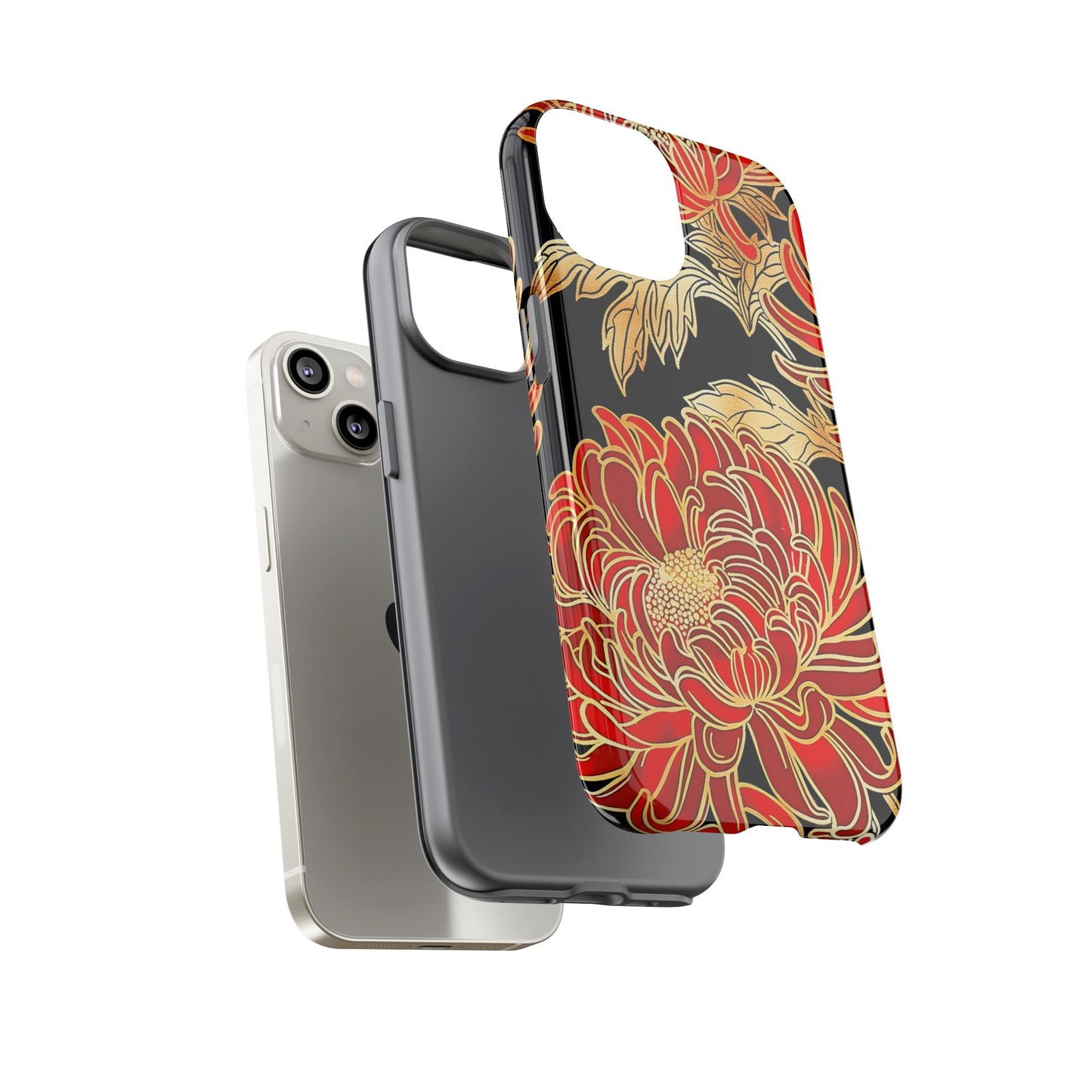 Ember Petals – Tough Glossy iPhone Case