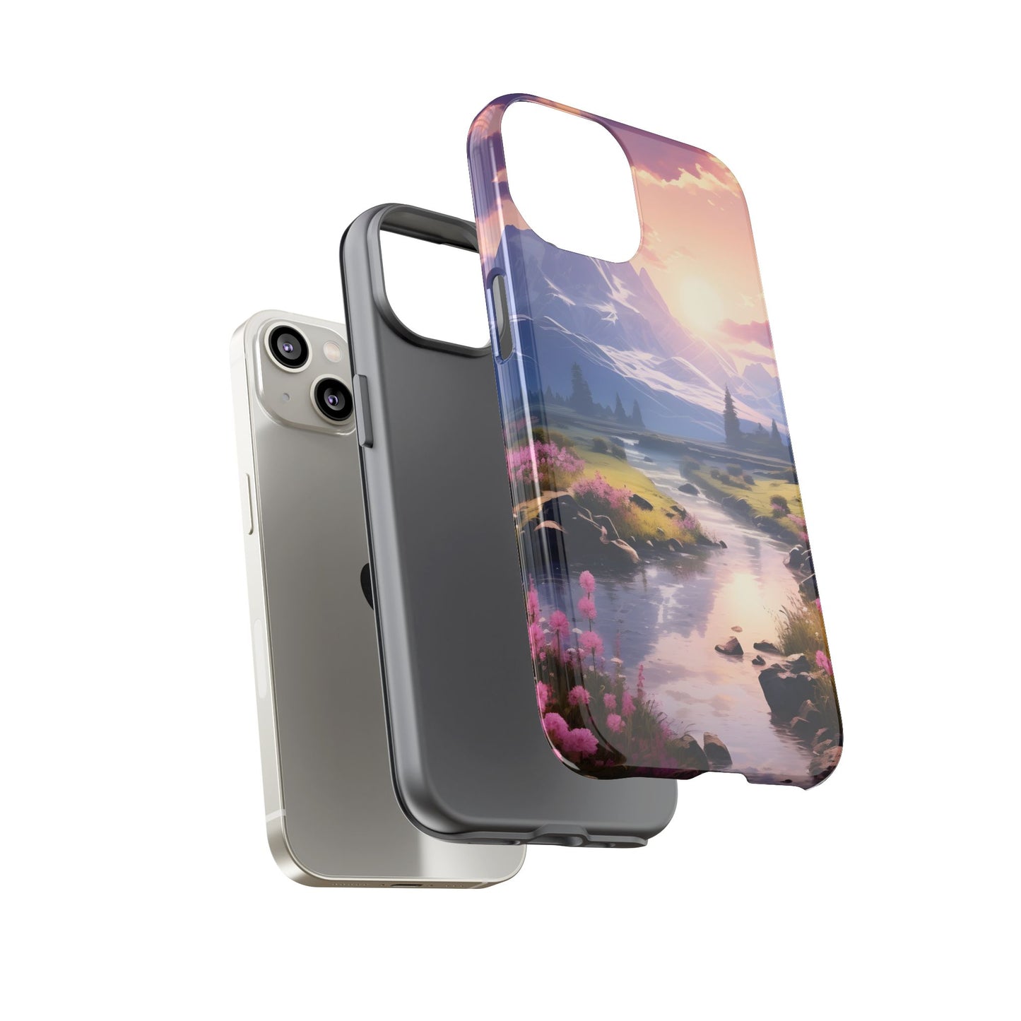 Alpine Dawn โ Tough Glossy iPhone Case