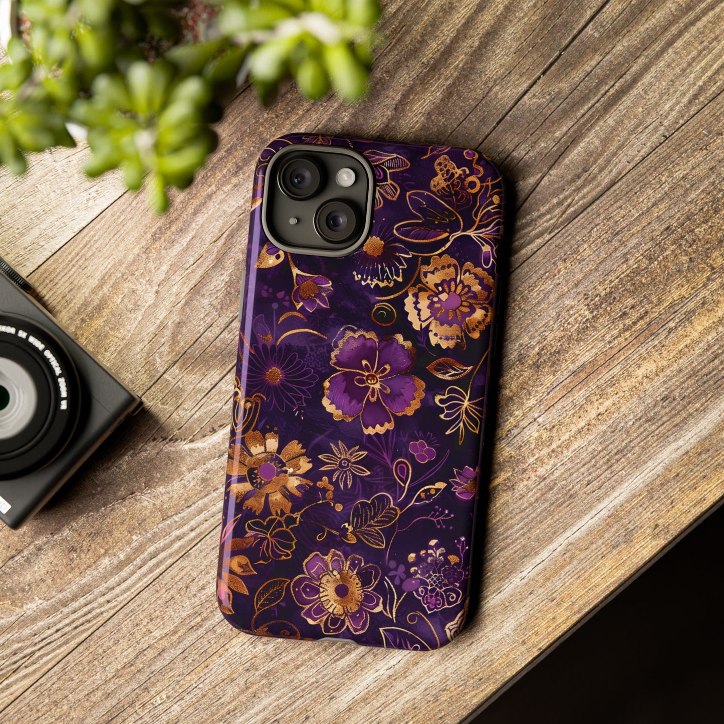 Royal Garden โ Tough Glossy iPhone Case