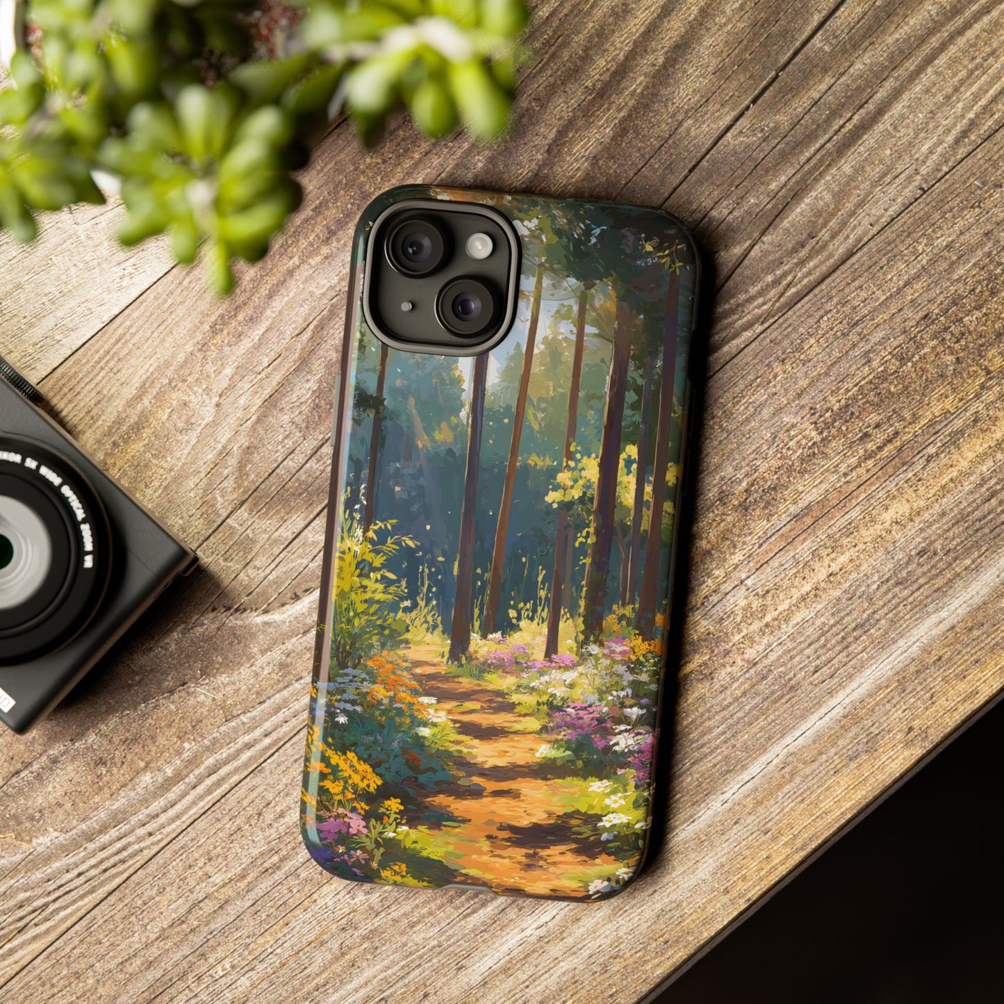 Enchanted Forest Path – Tough Glossy iPhone Case