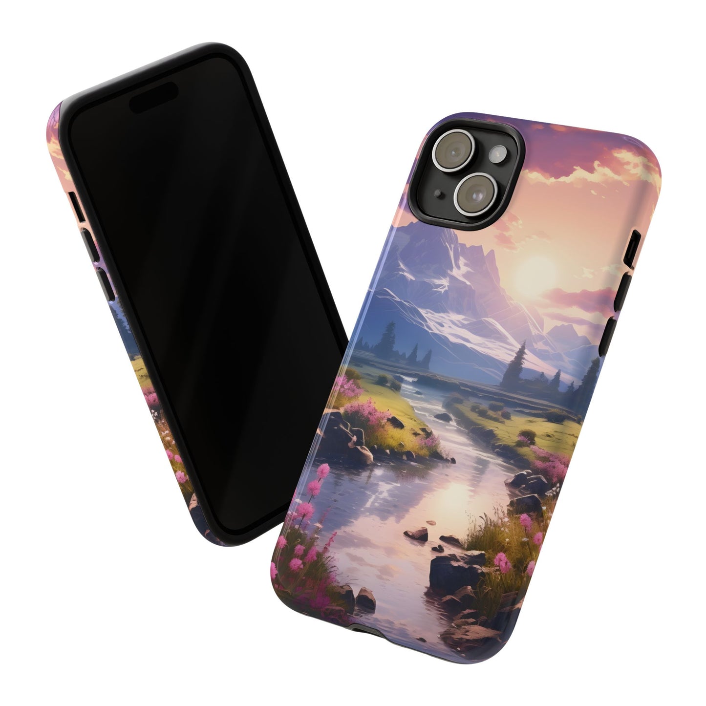 Alpine Dawn โ Tough Glossy iPhone Case