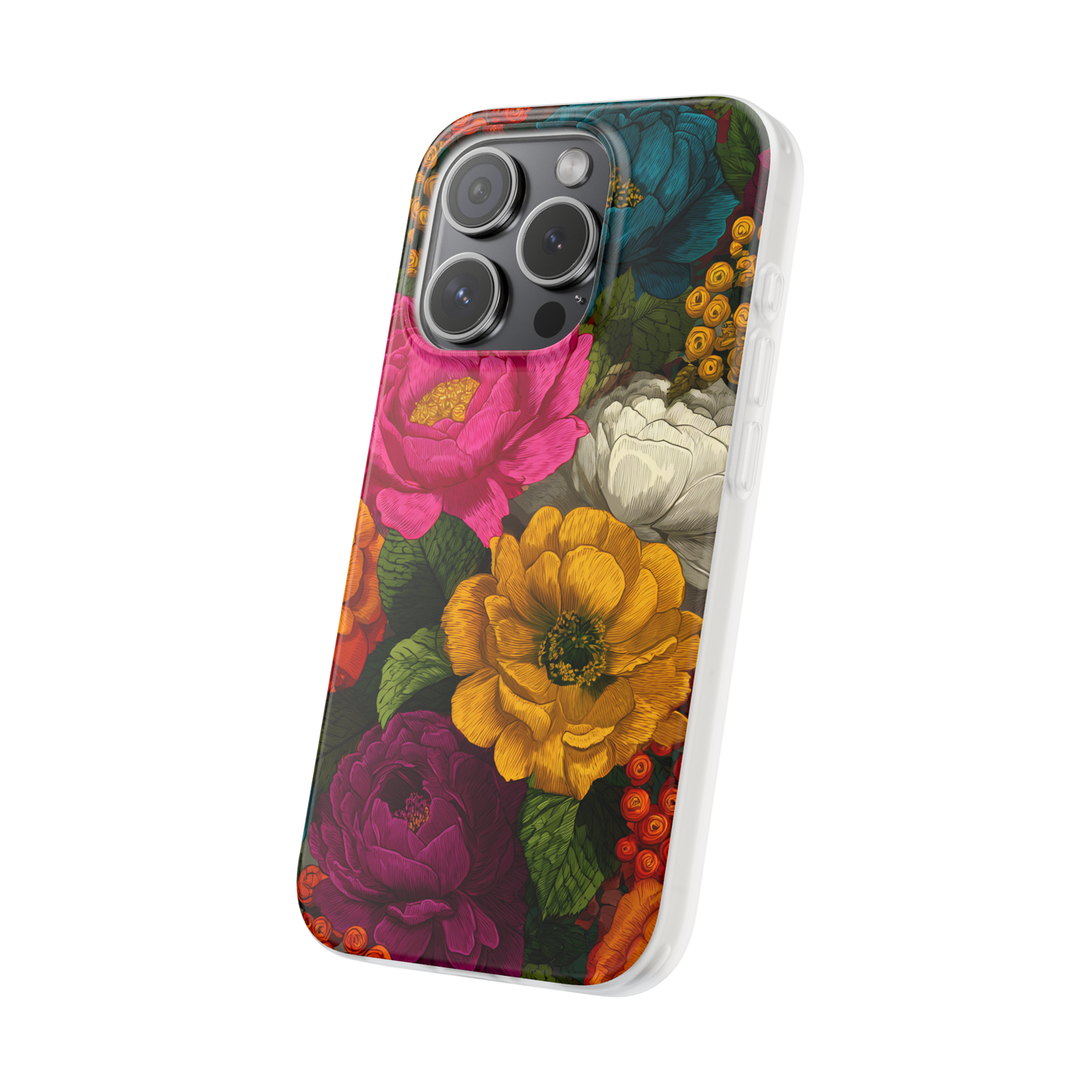 Midnight Bloom - Flexi iPhone Case