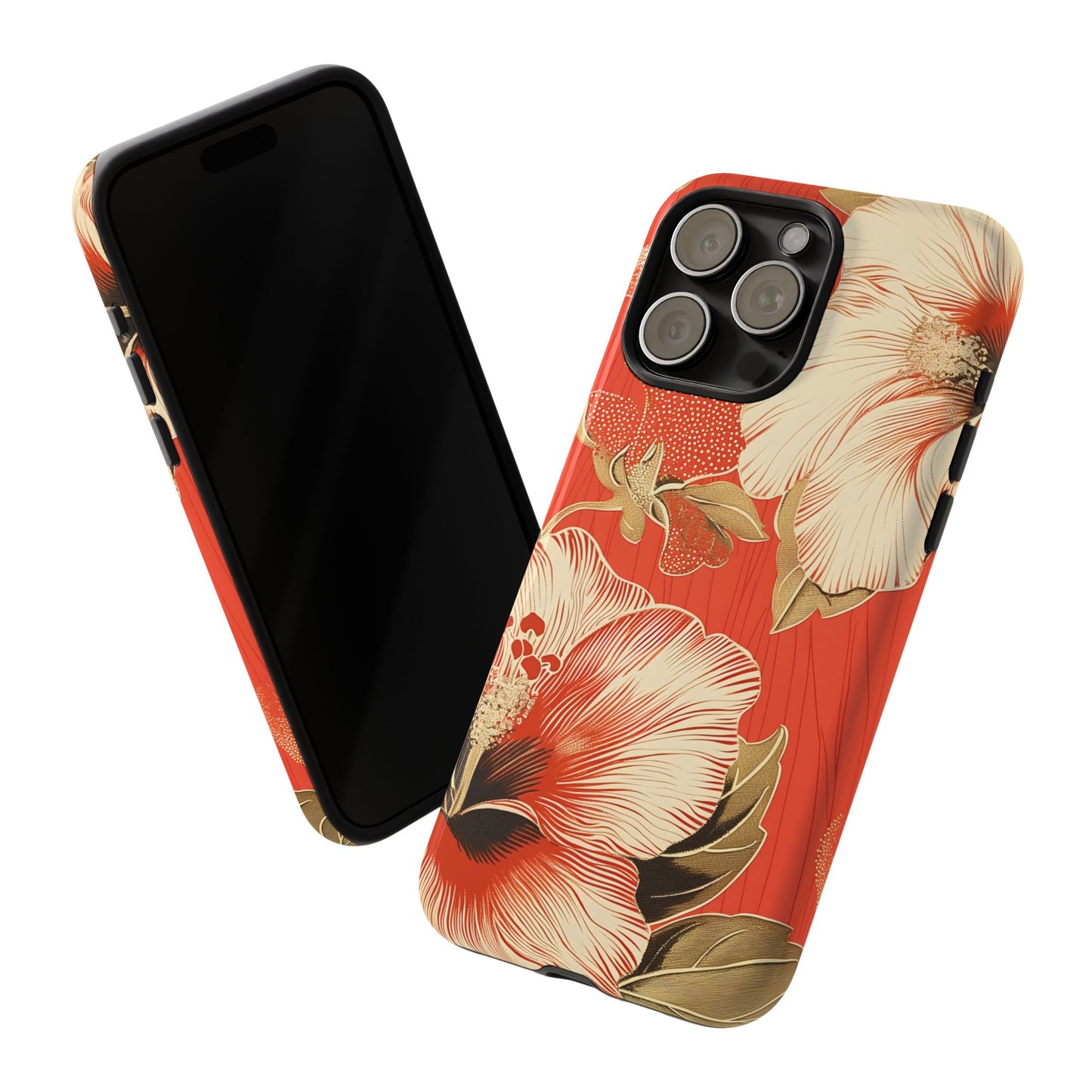 Golden Hibiscus โ Tough Glossy iPhone Case