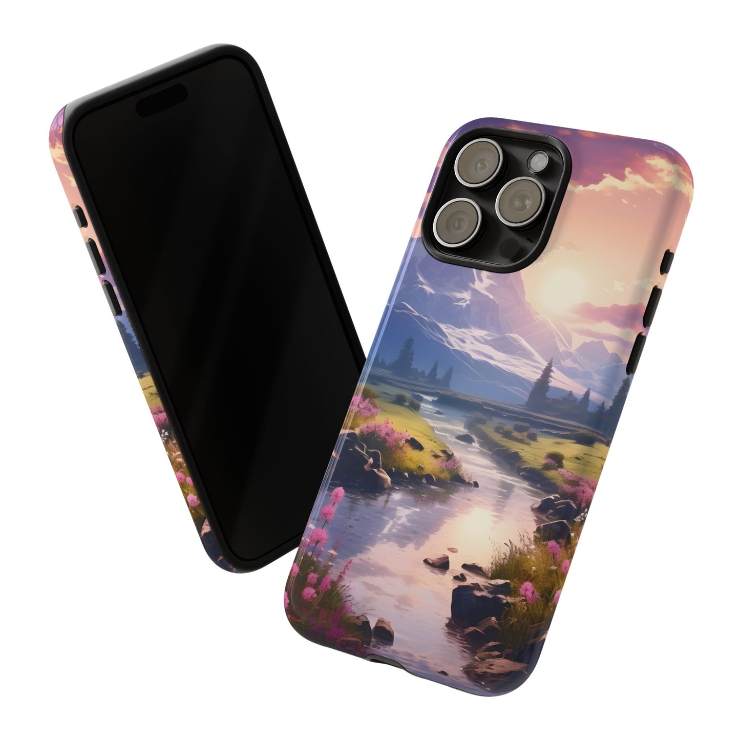 Alpine Dawn โ Tough Glossy iPhone Case
