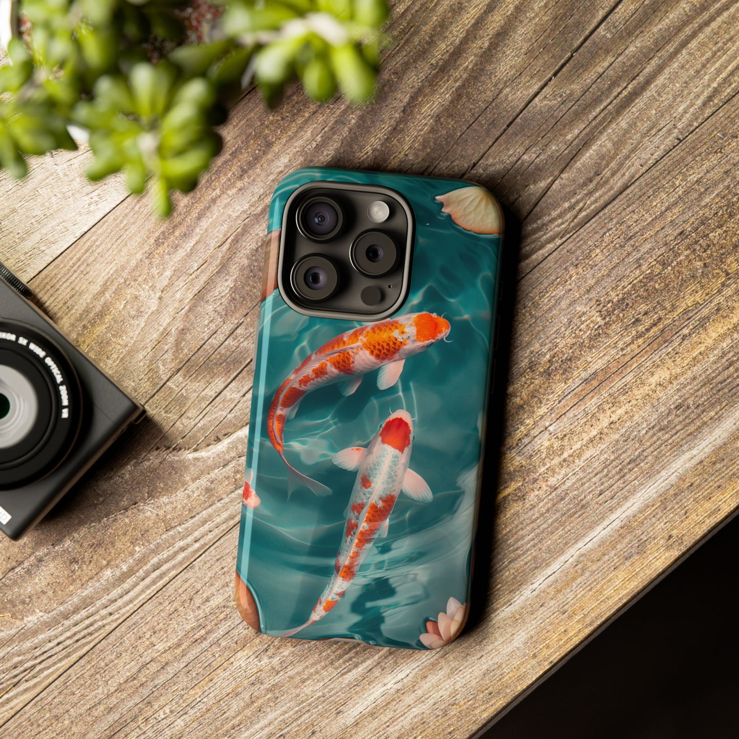 Tranquil Koi Pond – Tough Glossy iPhone Case