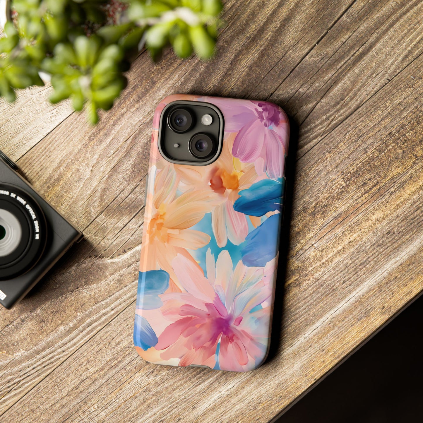 Radiant Bloom โ Tough Glossy iPhone Case