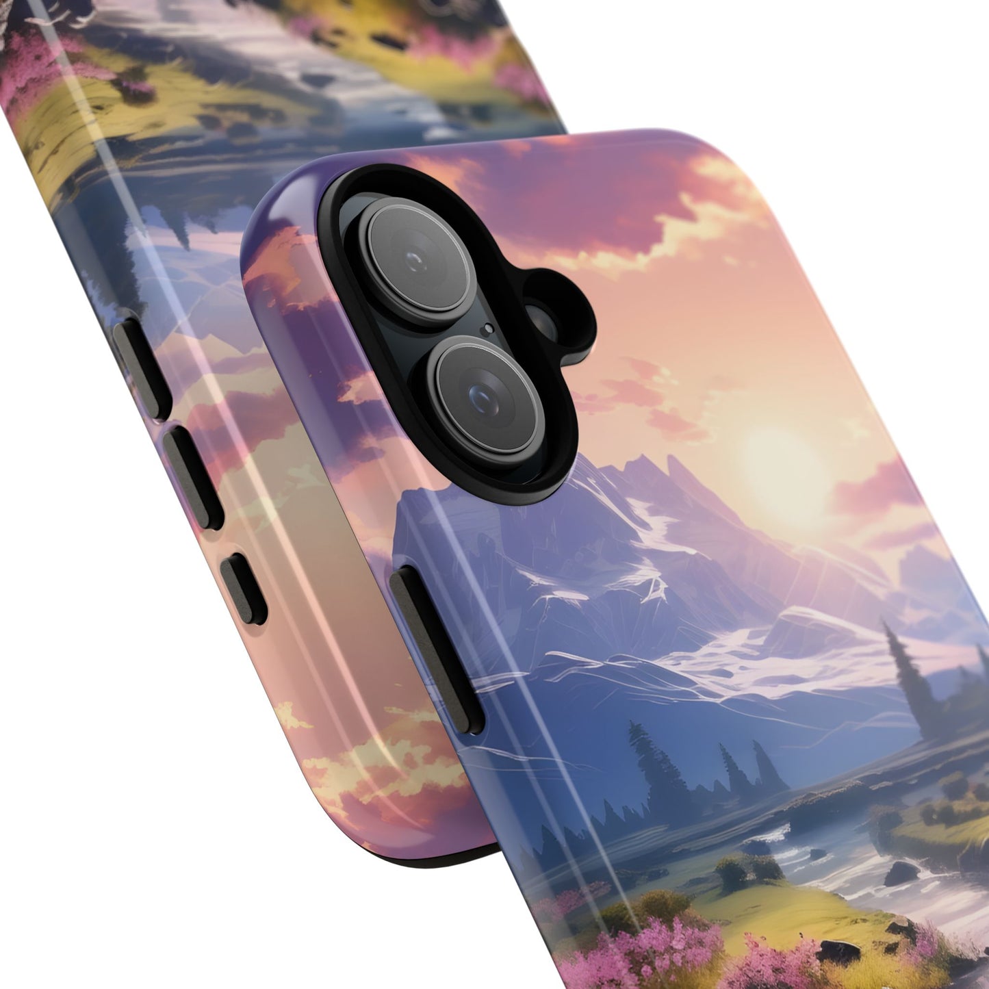 Alpine Dawn โ Tough Glossy iPhone Case