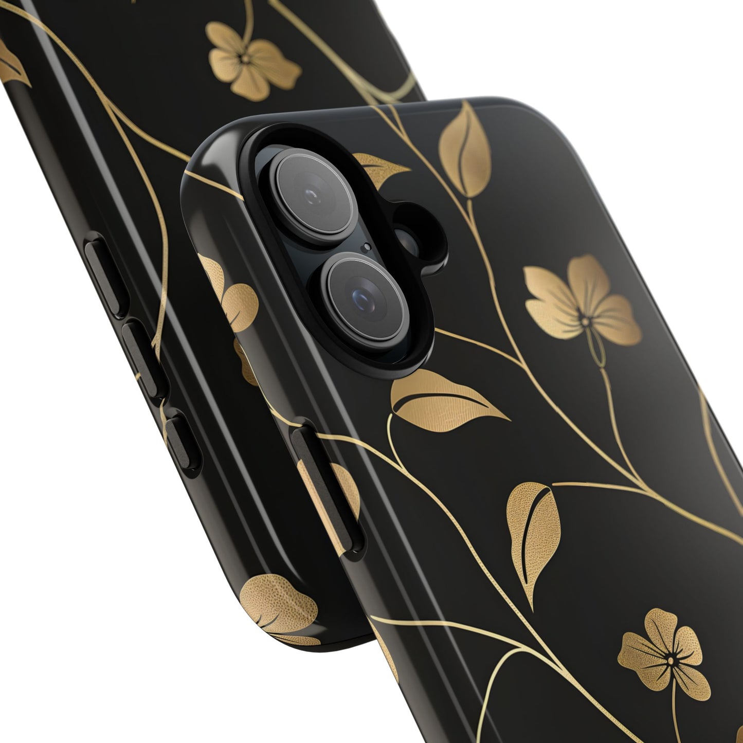 Golden Elegance – Tough Glossy iPhone Case
