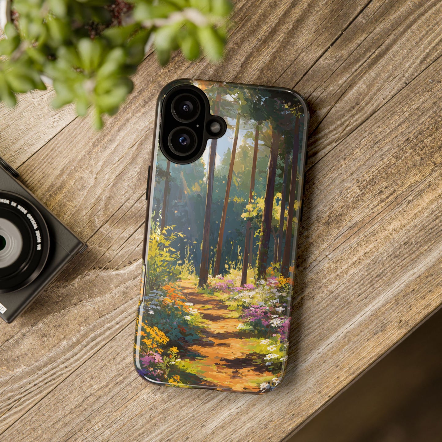 Enchanted Forest Path – Tough Glossy iPhone Case