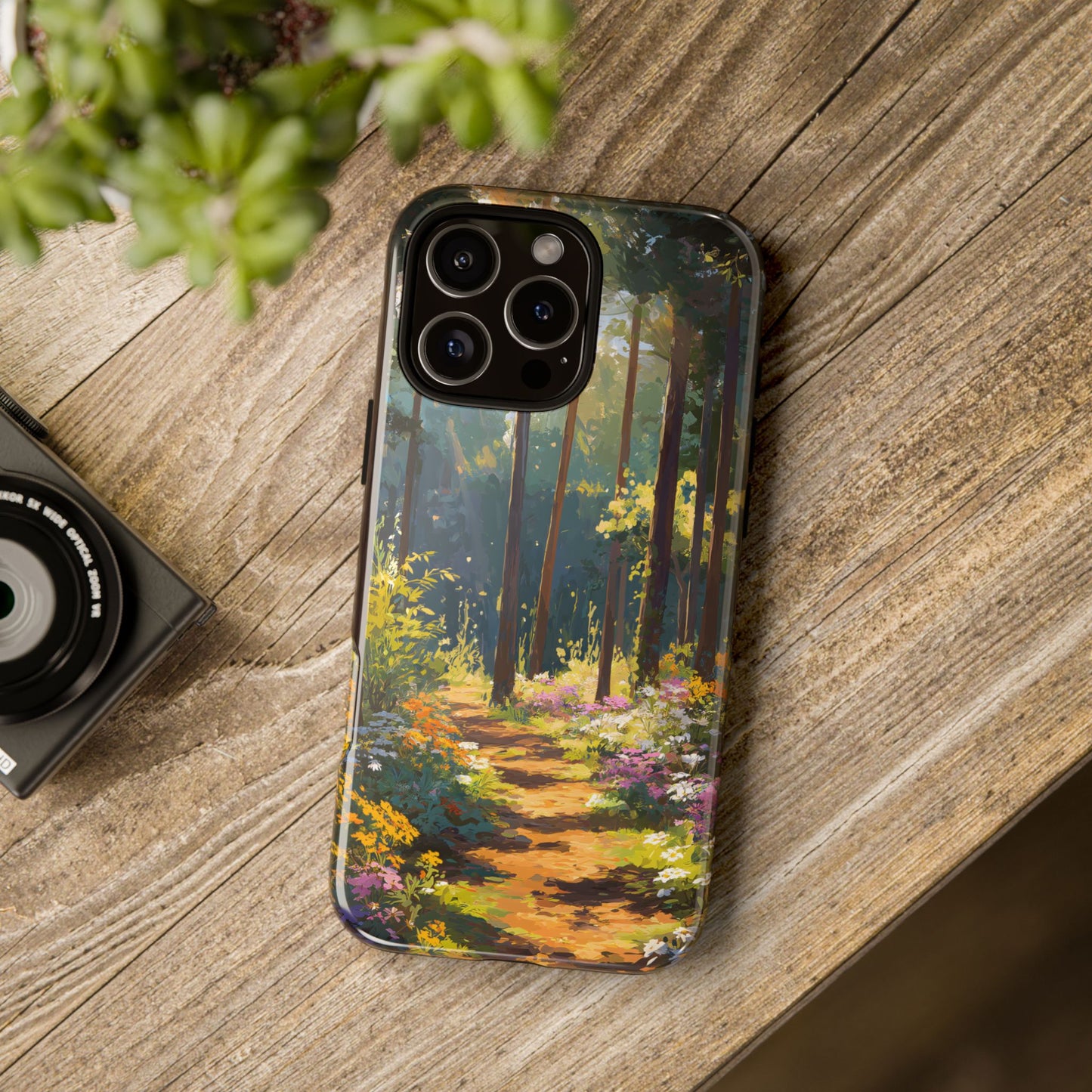 Enchanted Forest Path – Tough Glossy iPhone Case
