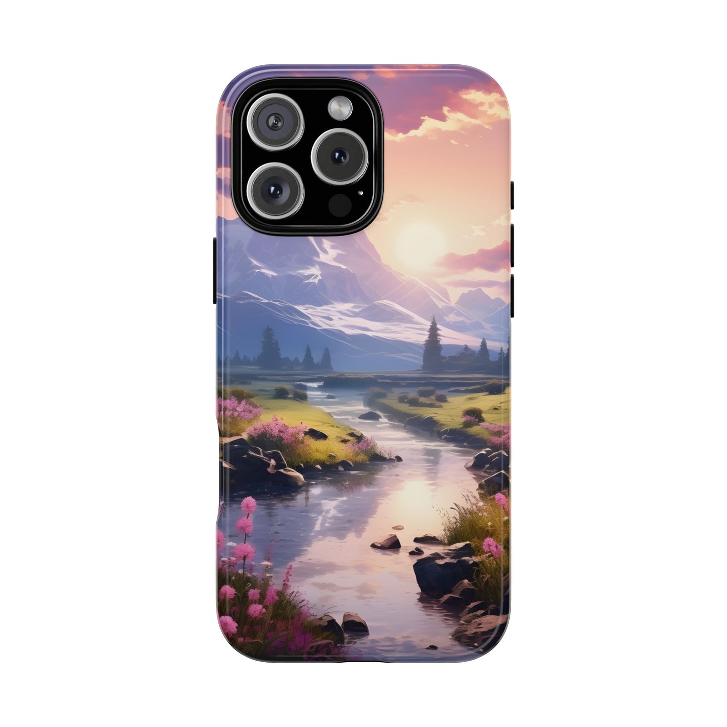 Alpine Dawn โ Tough Glossy iPhone Case