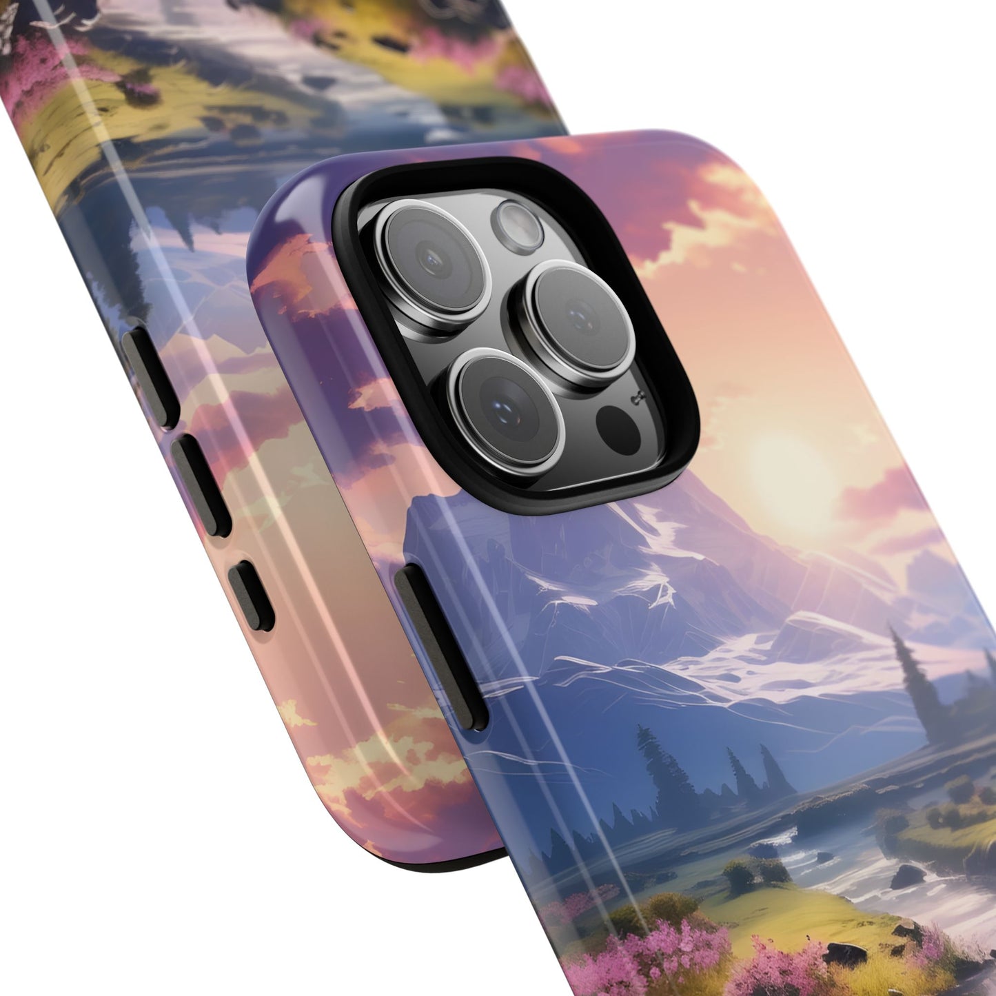 Alpine Dawn โ Tough Glossy iPhone Case