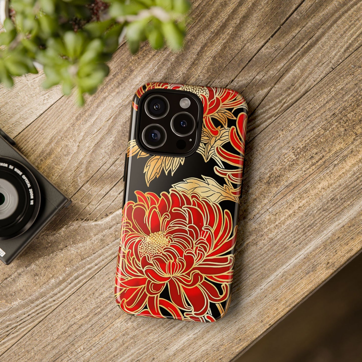 Ember Petals – Tough Glossy iPhone Case
