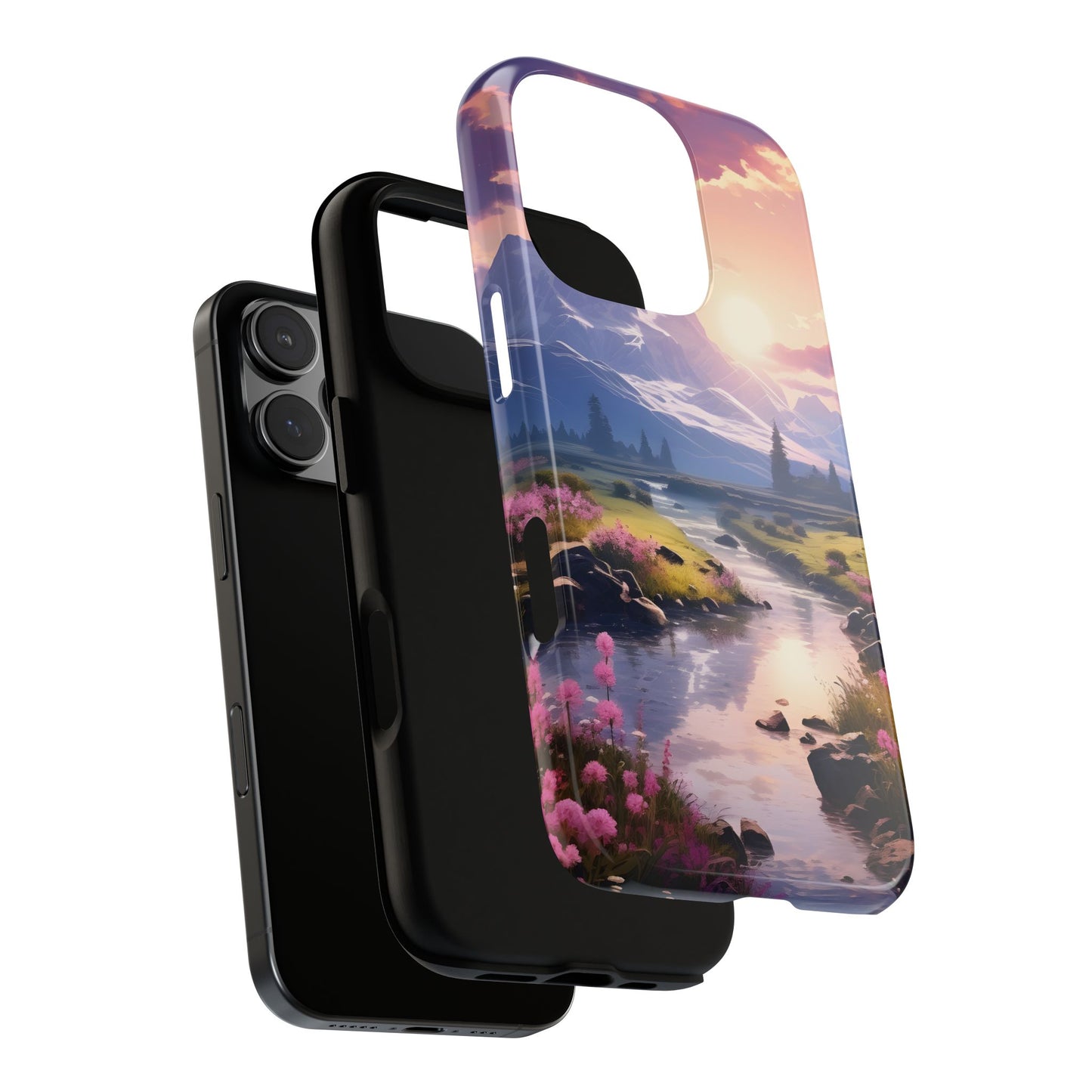 Alpine Dawn โ Tough Glossy iPhone Case