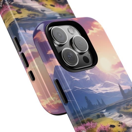 Alpine Dawn – Tough Glossy iPhone Case