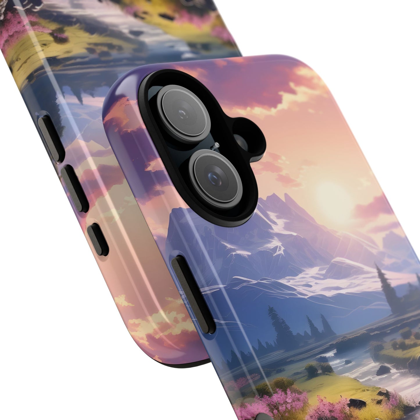Alpine Dawn โ Tough Glossy iPhone Case