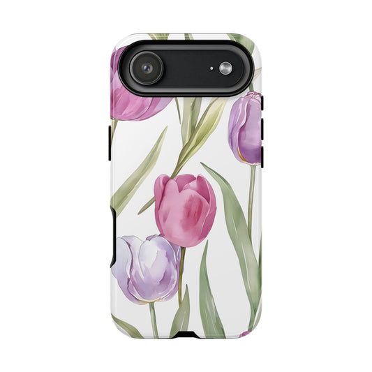 Tulip Serenade – Tough Glossy iPhone Case