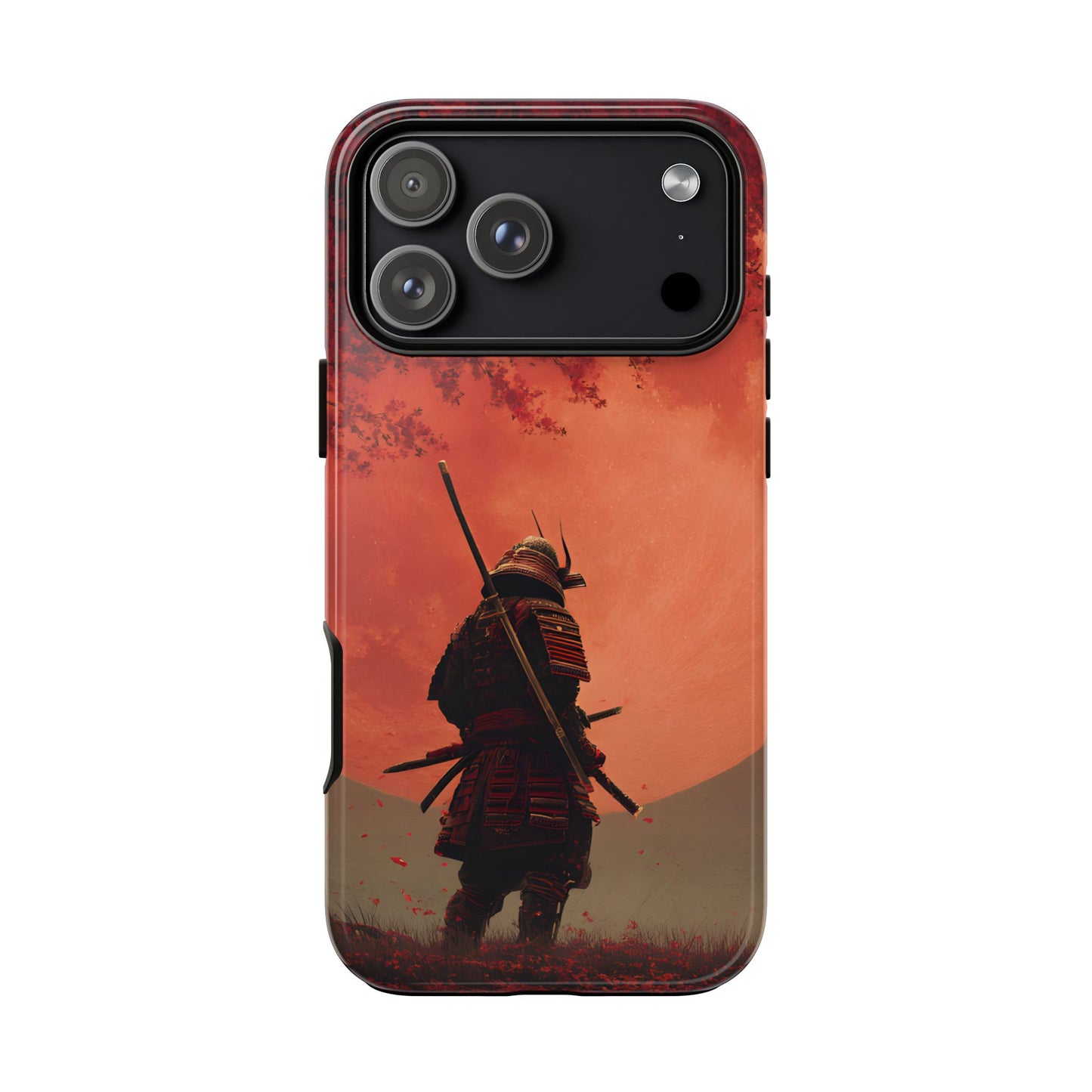 Blood Moon Warrior – Tough Glossy iPhone Case
