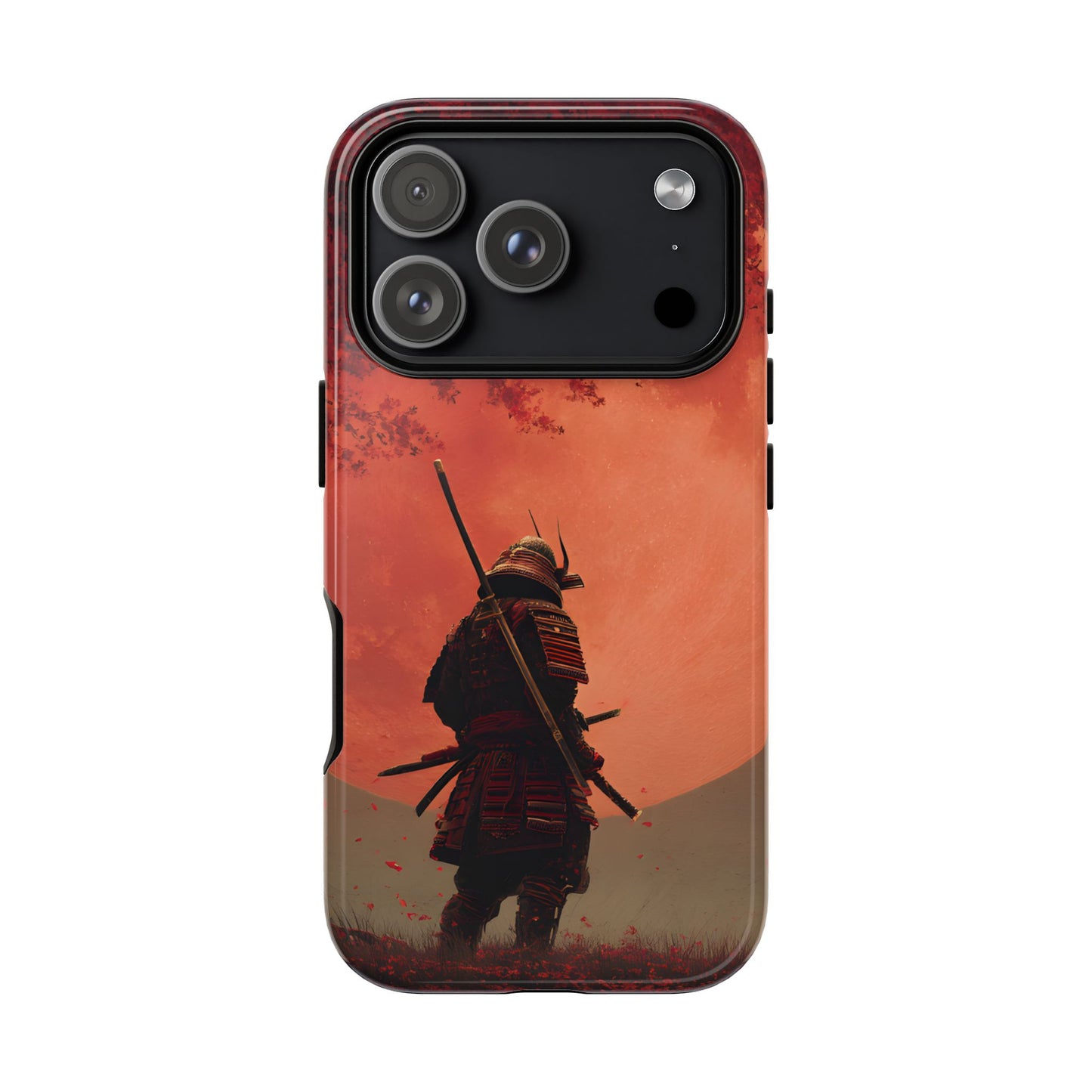 Blood Moon Warrior – Tough Glossy iPhone Case