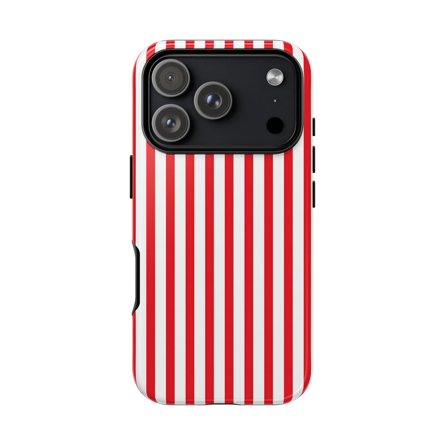 Candy Cane Stripes โ Tough Glossy iPhone Case