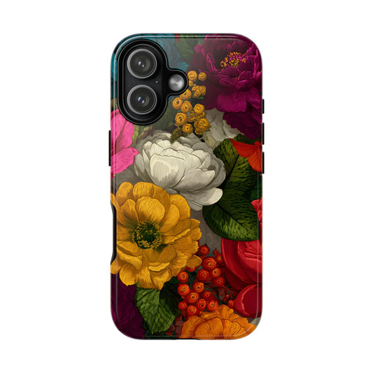 Midnight Bloom – Tough Glossy iPhone Case