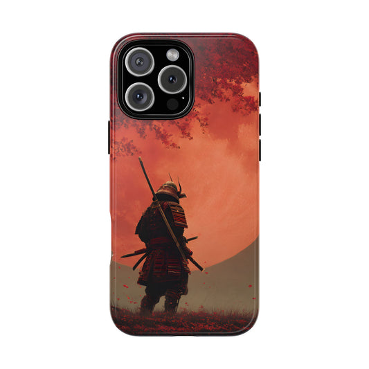 Blood Moon Warrior – Tough Glossy iPhone Case