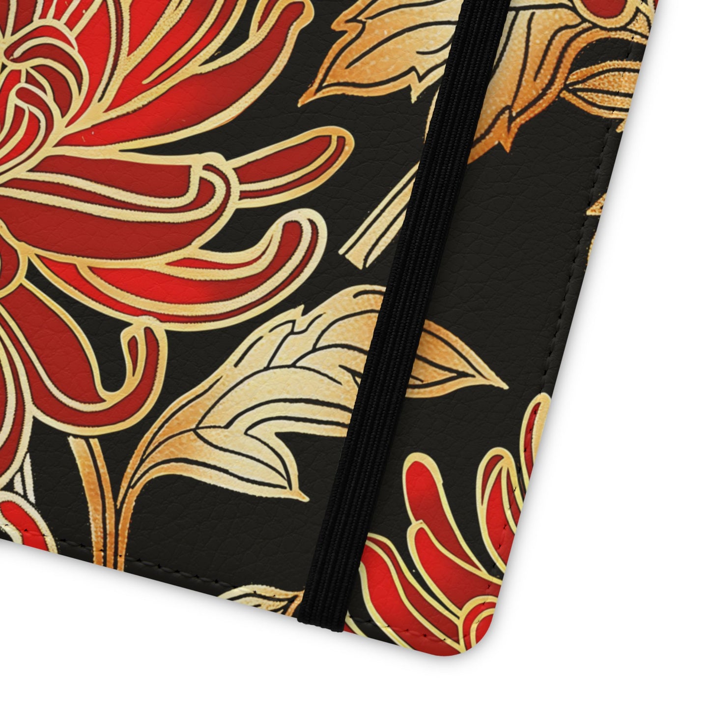 Ember Petals – Vegan Leather Wallet Samsung Case