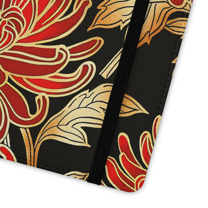Ember Petals – Vegan Leather Wallet Samsung Case