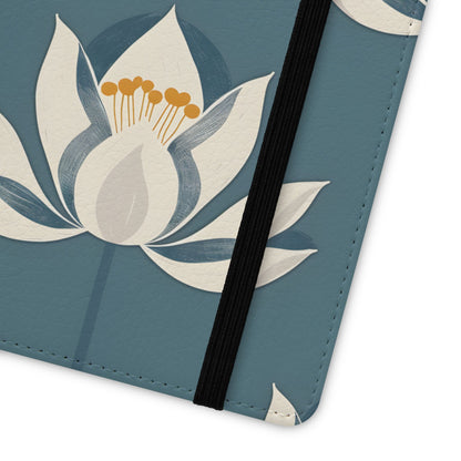 Lotus Serenity – Vegan Leather Wallet Samsung Case