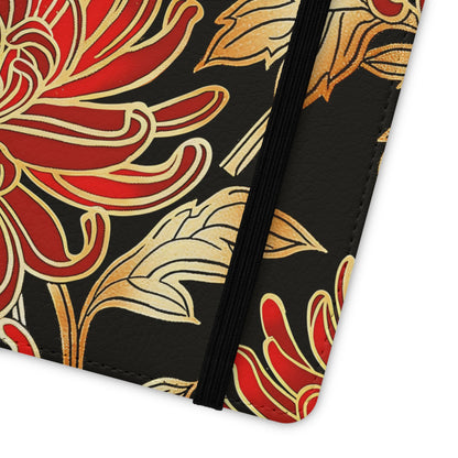 Ember Petals – Vegan Leather Wallet Samsung Case