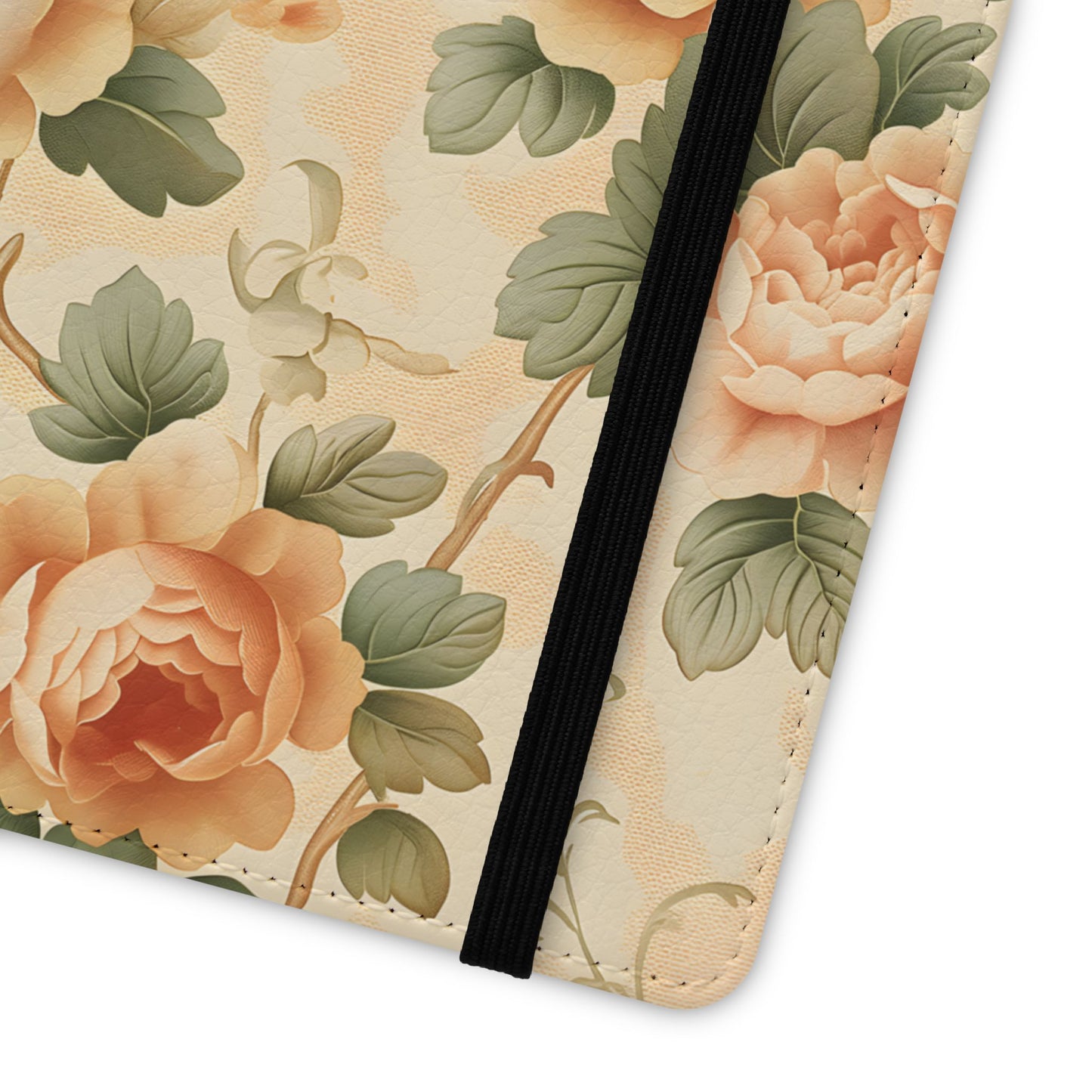 Vintage Bloom – Vegan Leather Wallet Samsung Case