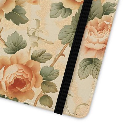 Vintage Bloom – Vegan Leather Wallet Samsung Case