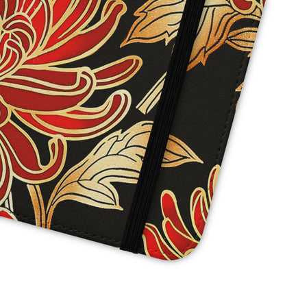Ember Petals – Vegan Leather Wallet Samsung Case