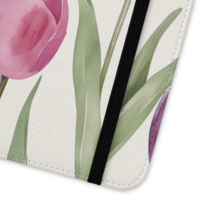 Tulip Serenade – Vegan Leather Wallet Samsung Case