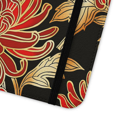 Ember Petals – Vegan Leather Wallet Samsung Case