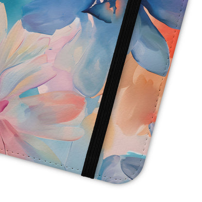 Radiant Bloom – Vegan Leather Wallet Samsung Case