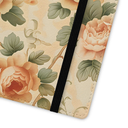 Vintage Bloom – Vegan Leather Wallet Samsung Case