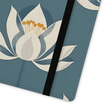 Lotus Serenity – Vegan Leather Wallet Samsung Case