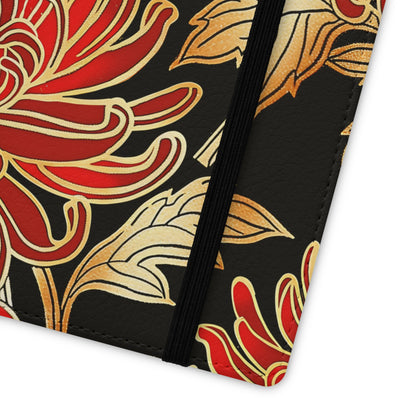 Ember Petals – Vegan Leather Wallet Samsung Case